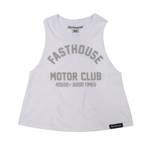 Women's Brigade Crop Tank - White